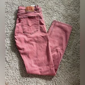 Levi’s 502 Straight Cut Washed pink/red Jean